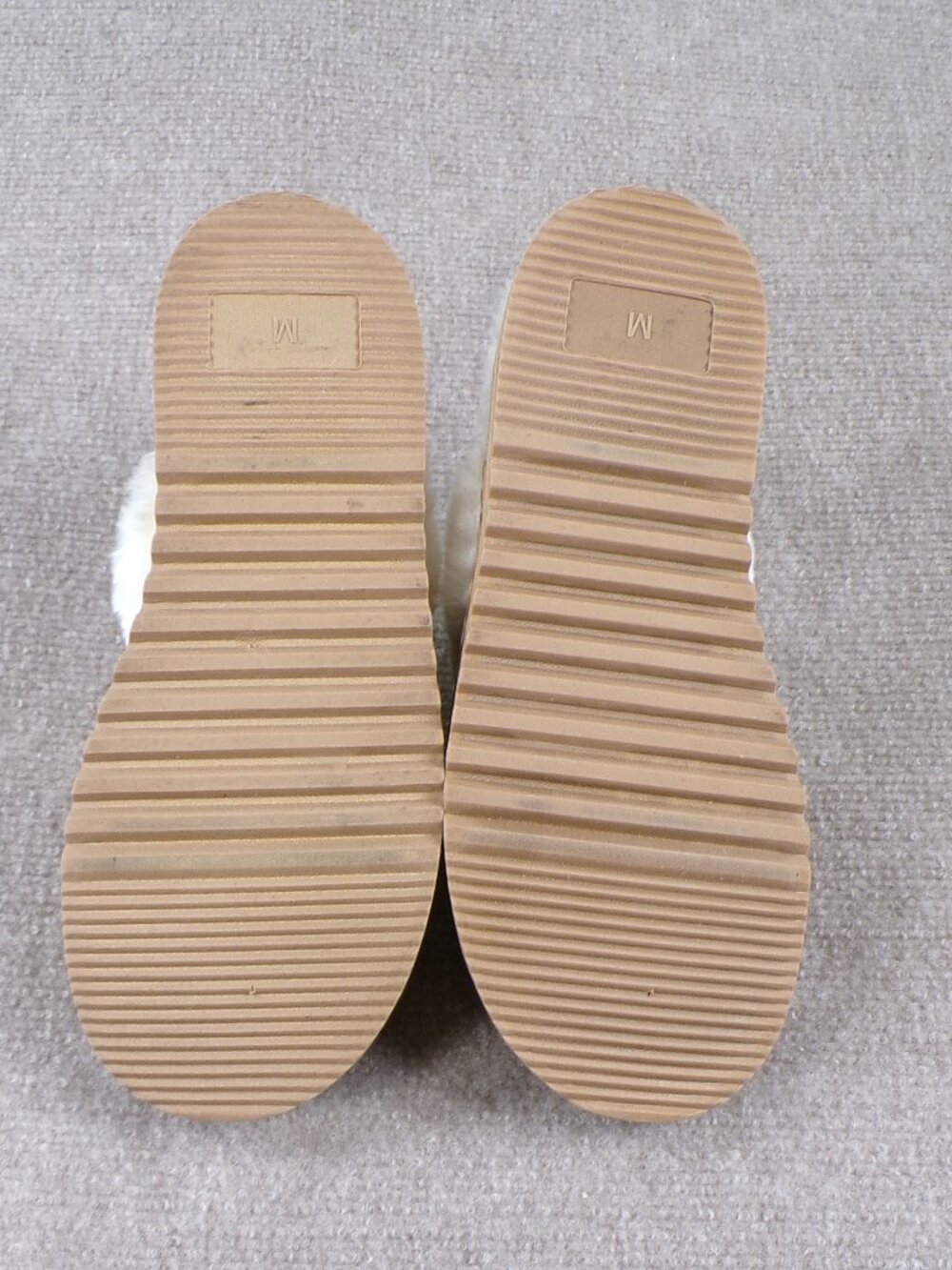 Nautica Faux Fur Micro-Suede Mule Slippers | Men’s Medium | Brown Cozy - Picture 3 of 11